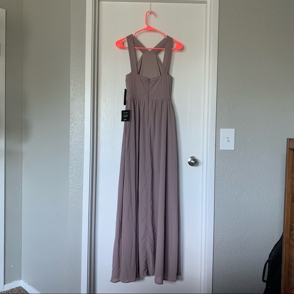 Lulus Dusty Violet High Neck Formal Dress Sz S - Picture 5 of 6